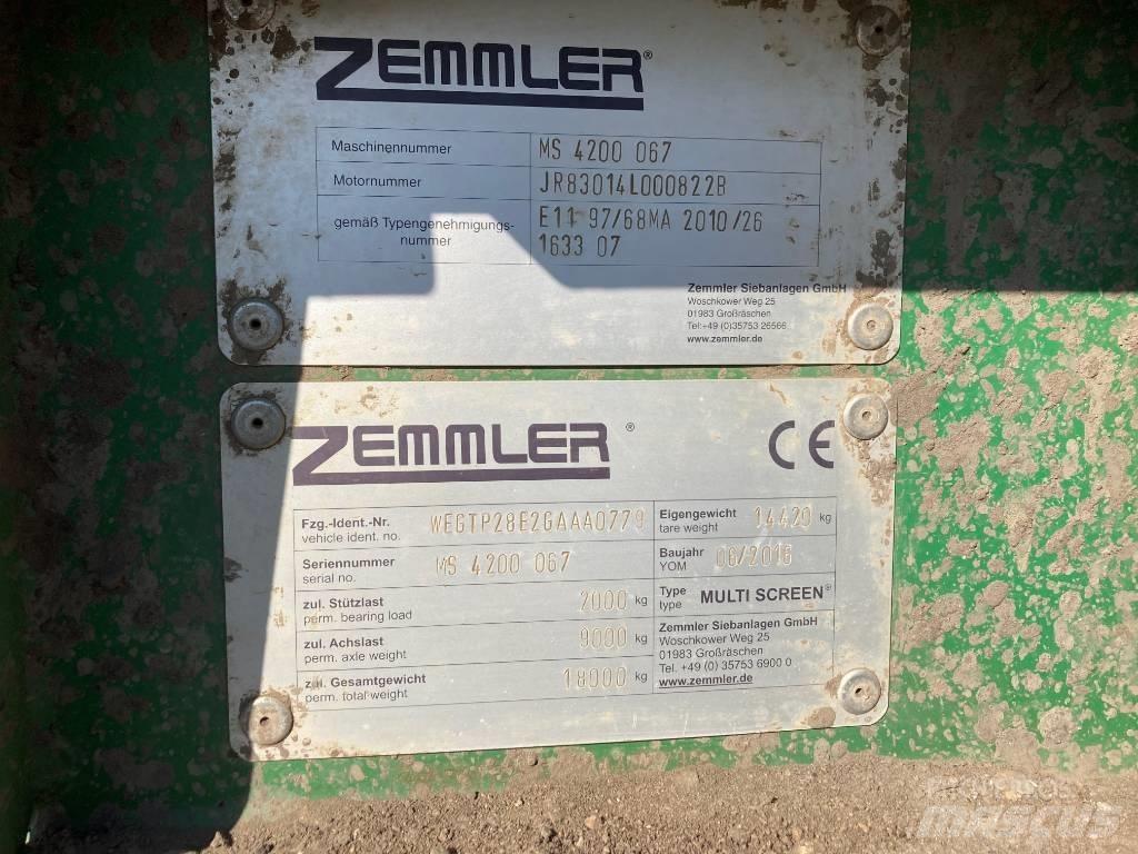 Zemmler MS4200 Mobile screeners