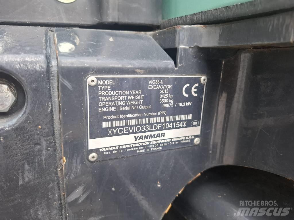 Yanmar Vio 33 U Mini excavators < 7t