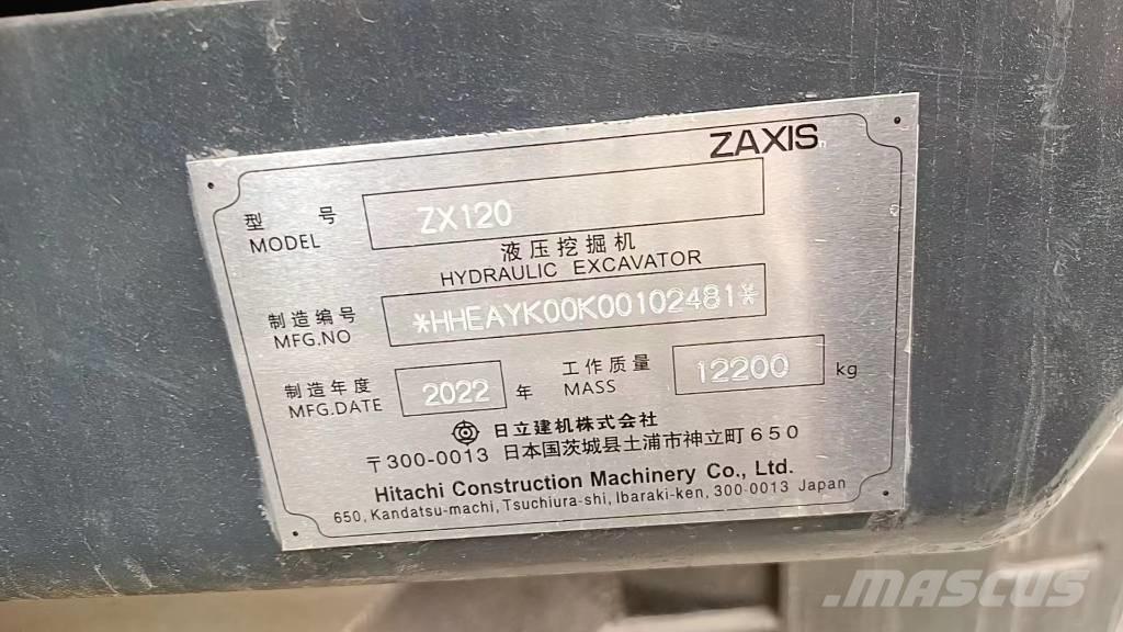 Hitachi ZX 120-6 Mini excavators < 7t