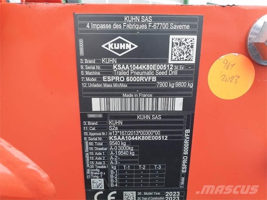 Kuhn ESPRO6000 Drills