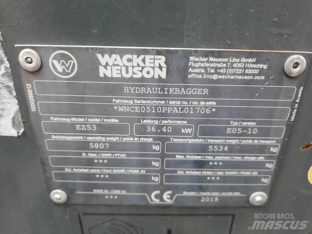 Wacker Neuson EZ 53 Mini excavators < 7t
