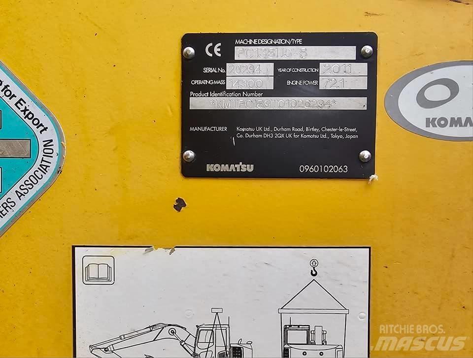 Komatsu PC 138 Midi excavators  7t - 12t