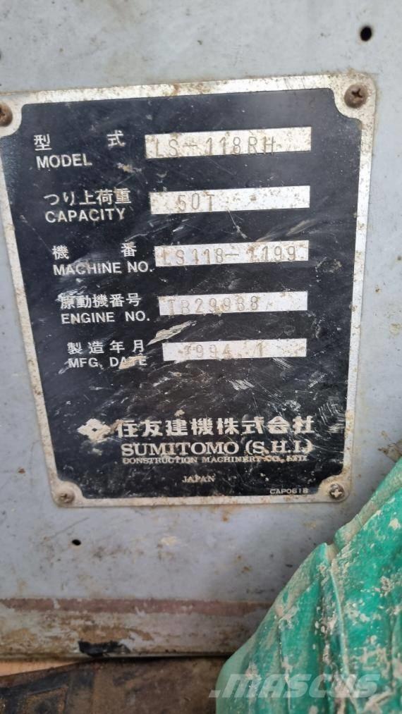 Sumitomo LS118RH5 Tracked cranes