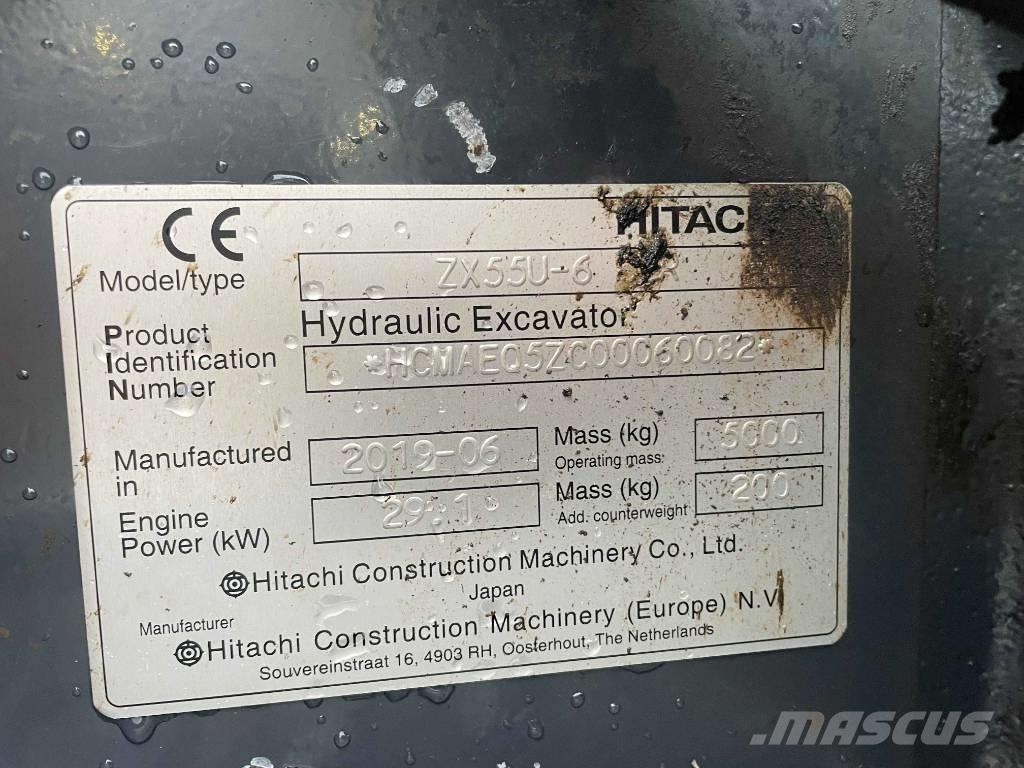 Hitachi ZX 55 U-6 Mini excavators < 7t