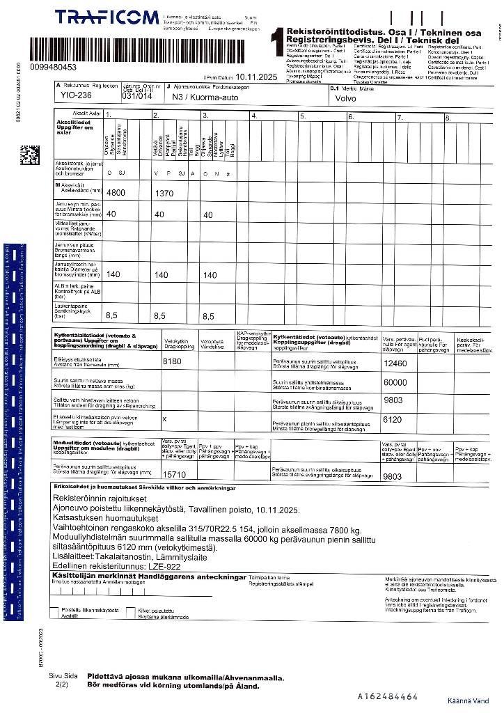 Volvo FH 13 Van Body Trucks