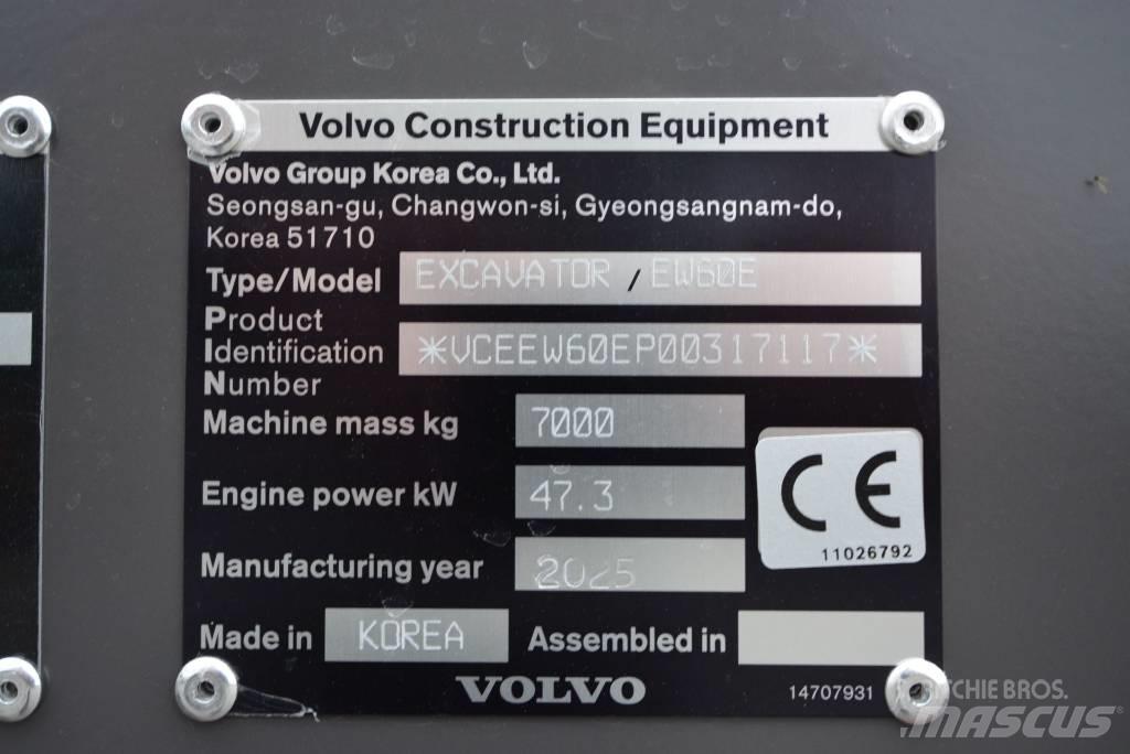Volvo EW 60 E Mini excavators < 7t