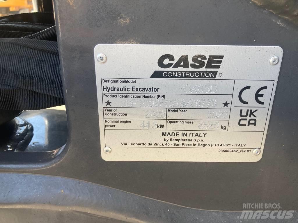 CASE CX65D Mini excavators < 7t