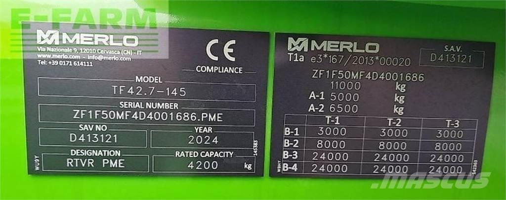 Merlo tf 42.7 - 145 Farming telehandlers