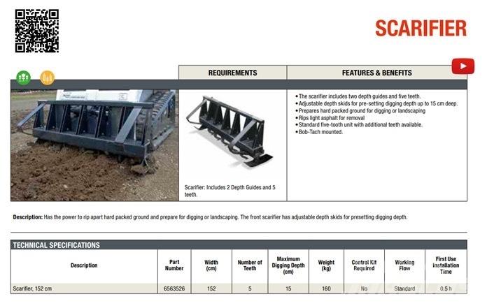 Bobcat Scarifier Other groundscare machines