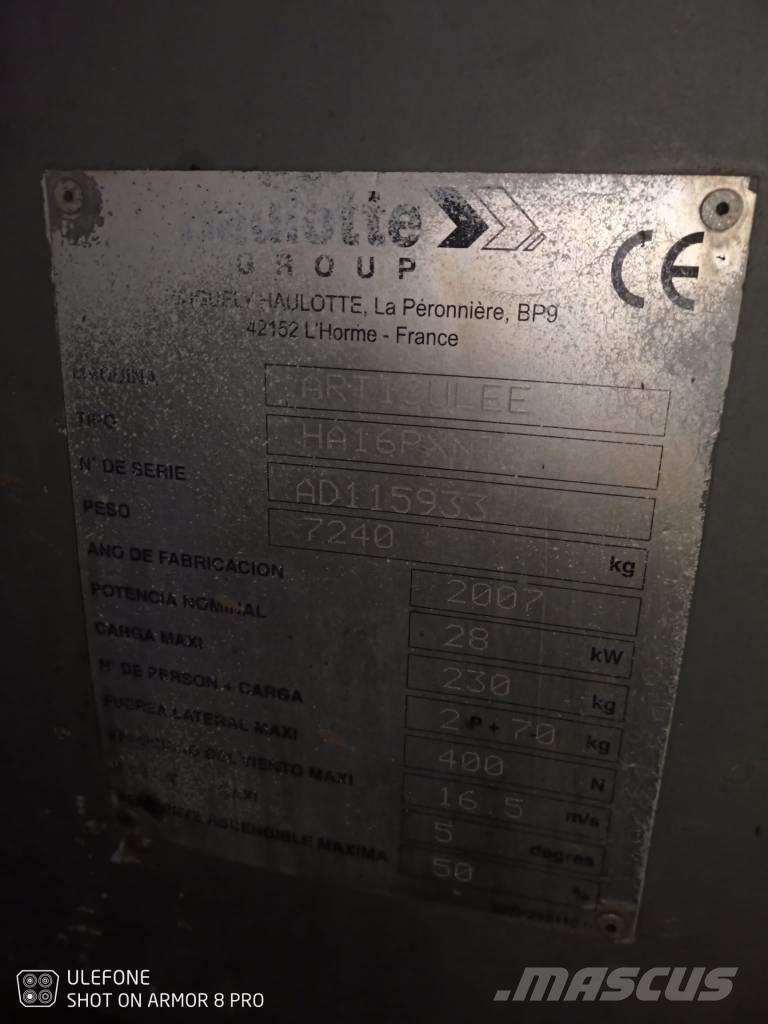 Haulotte HA 16 PX NT Articulated boom lifts