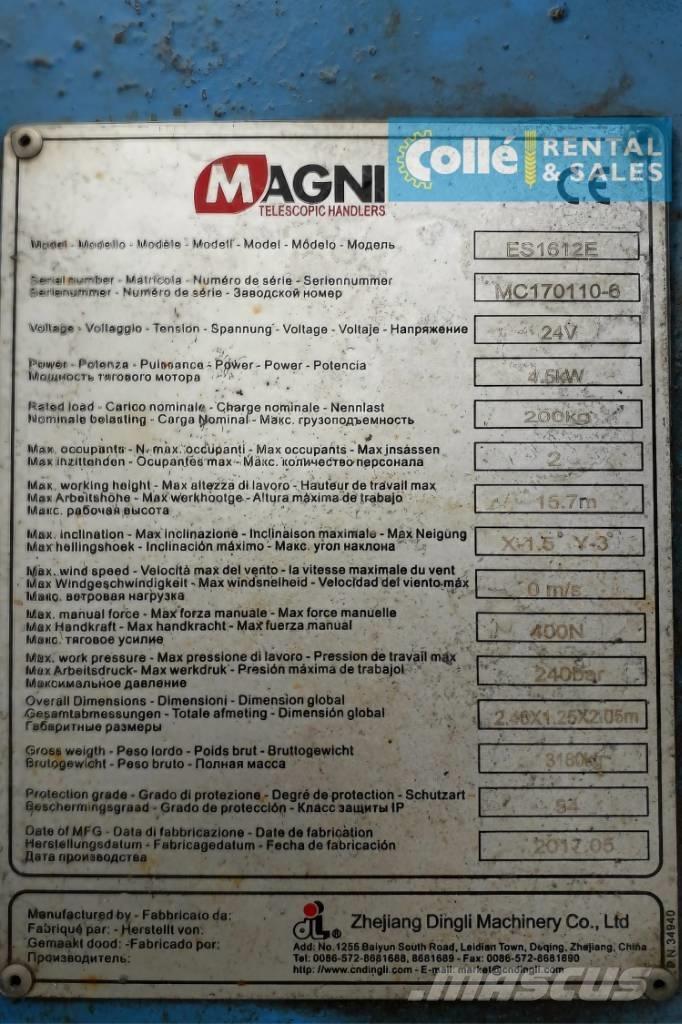 Magni ES 1612 E | 2017 Scissor lifts
