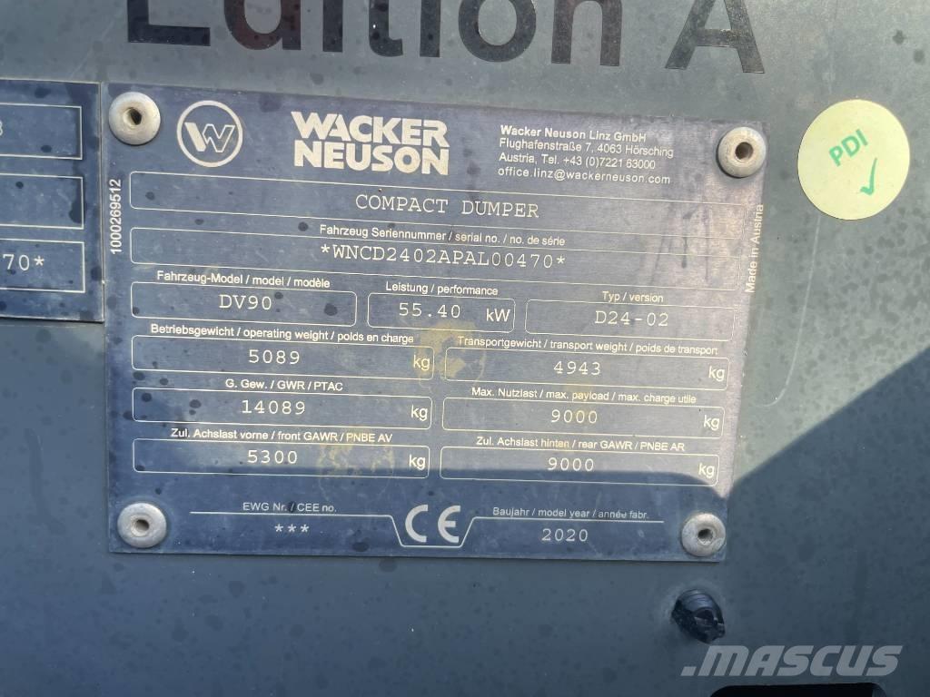 Wacker Neuson DV 90 Site dumpers