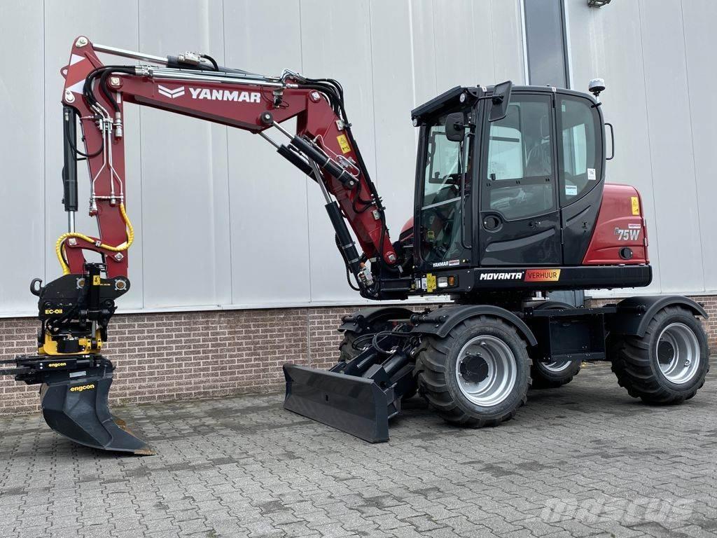 Yanmar B75W Wheeled excavators