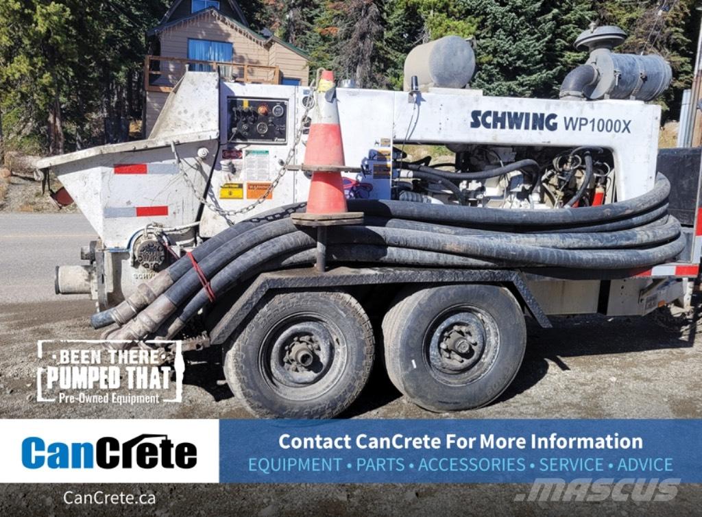 Schwing WP1000x Concrete pumps