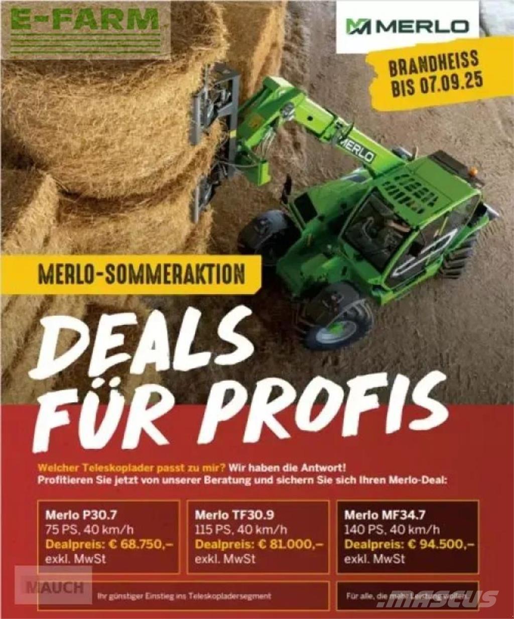 Merlo sommeraktion Farming telehandlers