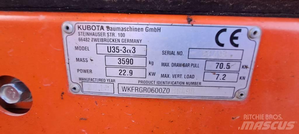 Kubota U35-3A3 Mini excavators < 7t