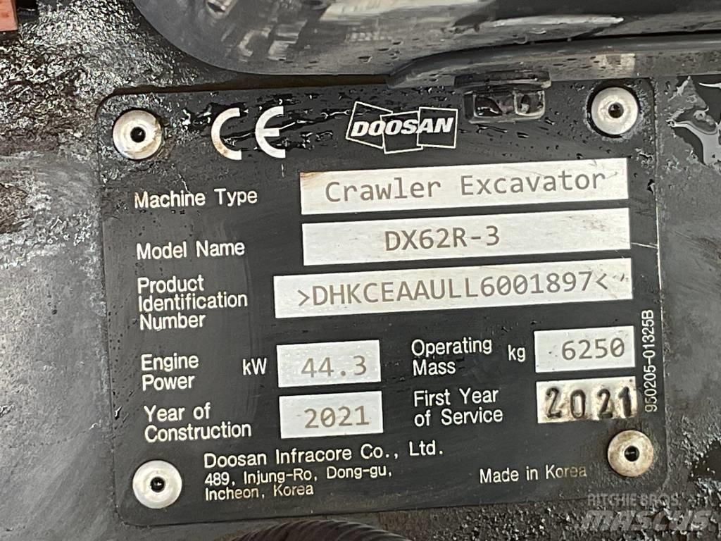 Doosan DX 62 R-3 Mini excavators < 7t