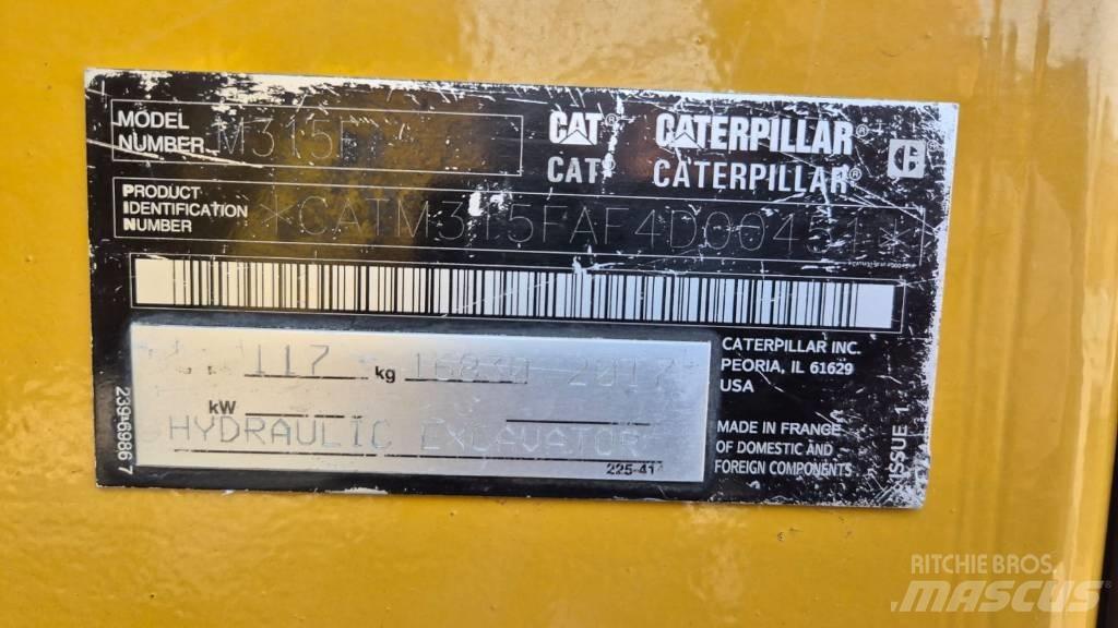 CAT M 315 F Wheeled excavators