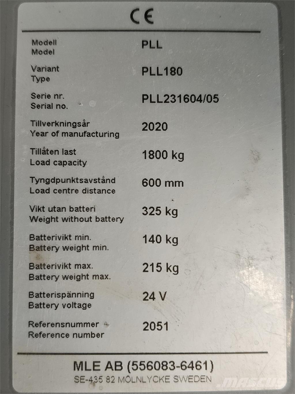 Atlet PLL180 Pedestrian stacker