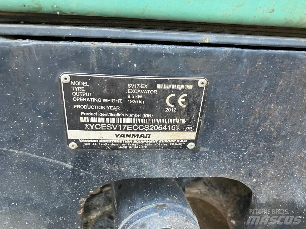 Yanmar SV 17 EX Mini excavators < 7t