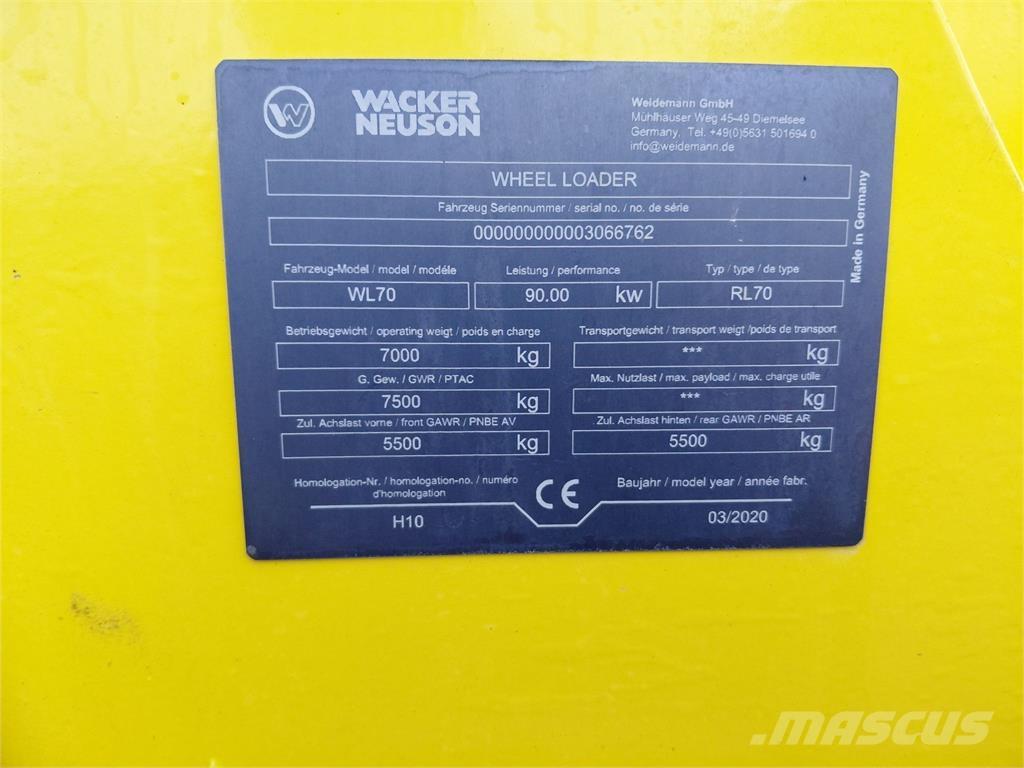 Weidemann WL 70 Wheel loaders
