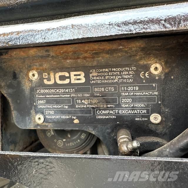 JCB 8026 Mini excavators < 7t