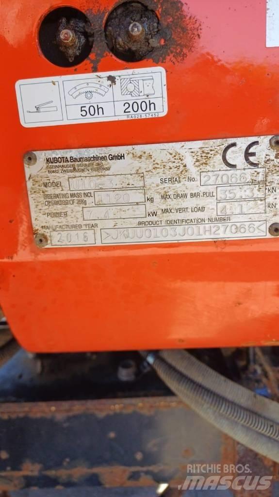 Kubota U10-3 Mini excavators < 7t