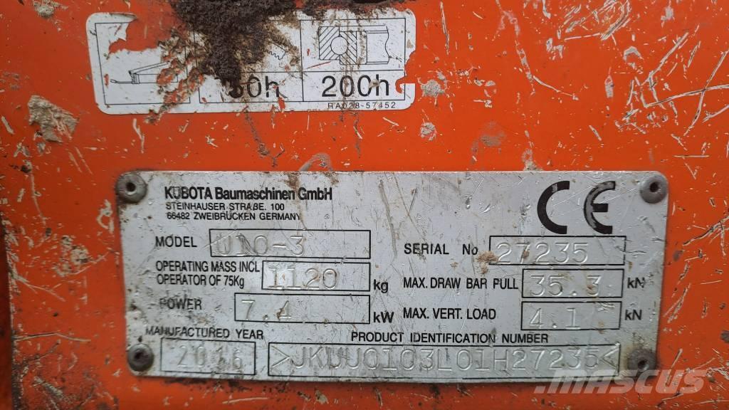 Kubota U 10-3 Mini excavators < 7t