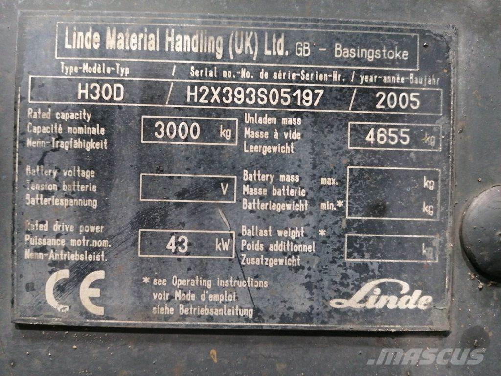 Linde H30D Diesel trucks