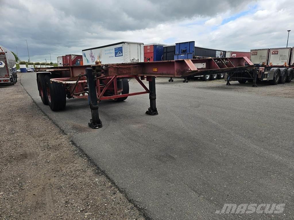 Pacton TXC 230-2 Containerframe/Skiploader semi-trailers
