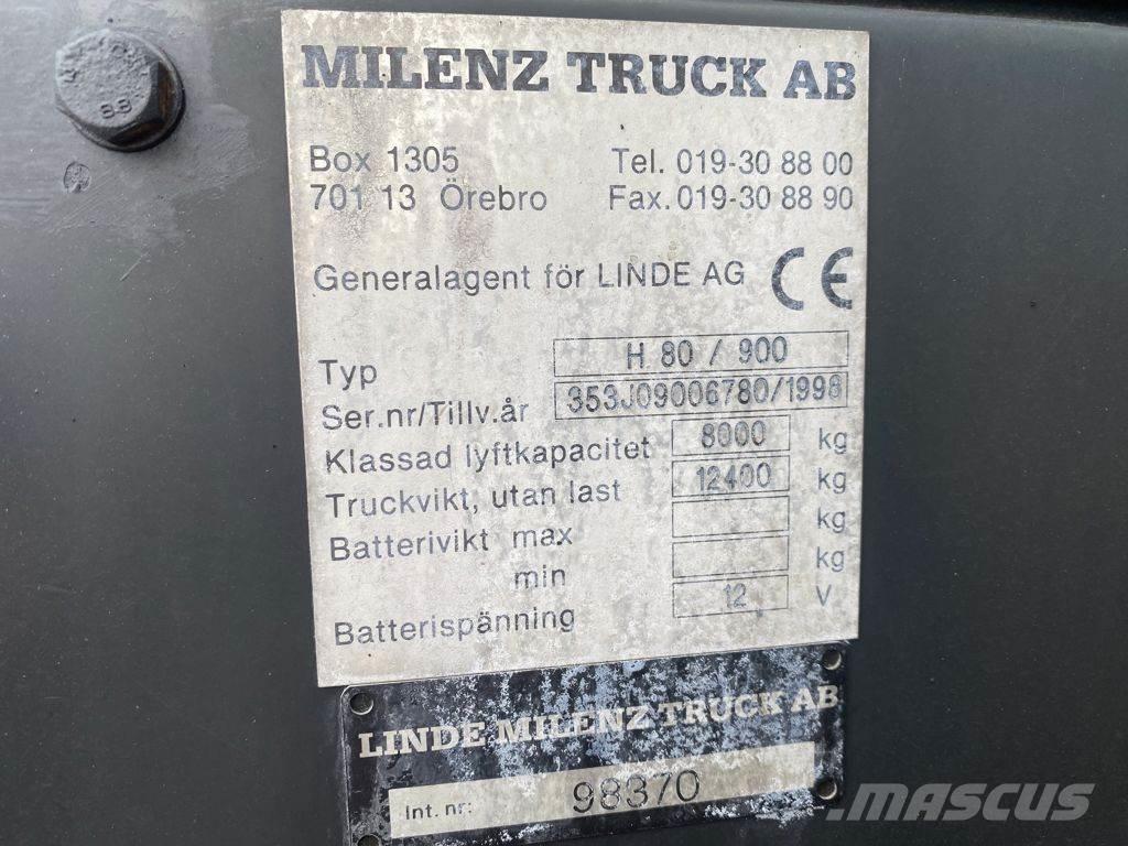 Linde H80D/900 Diesel trucks