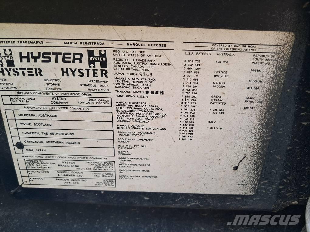 Hyster H250XL LPG trucks