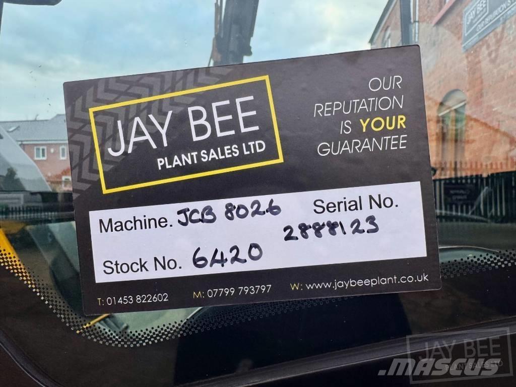 JCB 8026 CTS Mini excavators < 7t