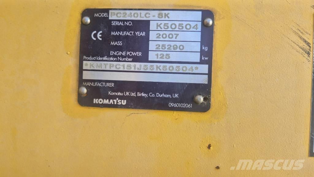 Komatsu PC240LC-8K Crawler excavators