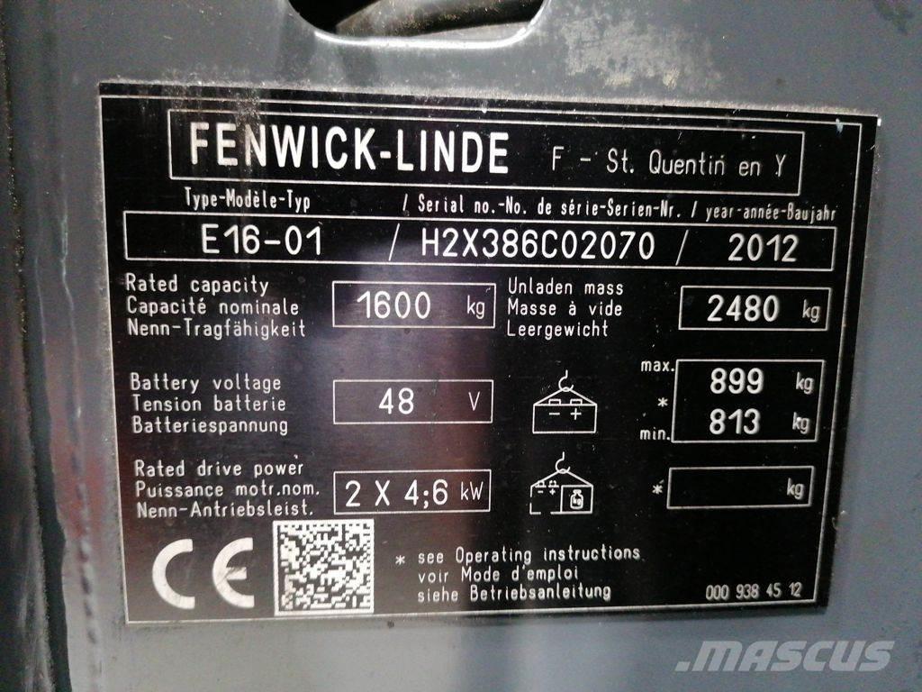 Linde E16-01 Electric forklift trucks