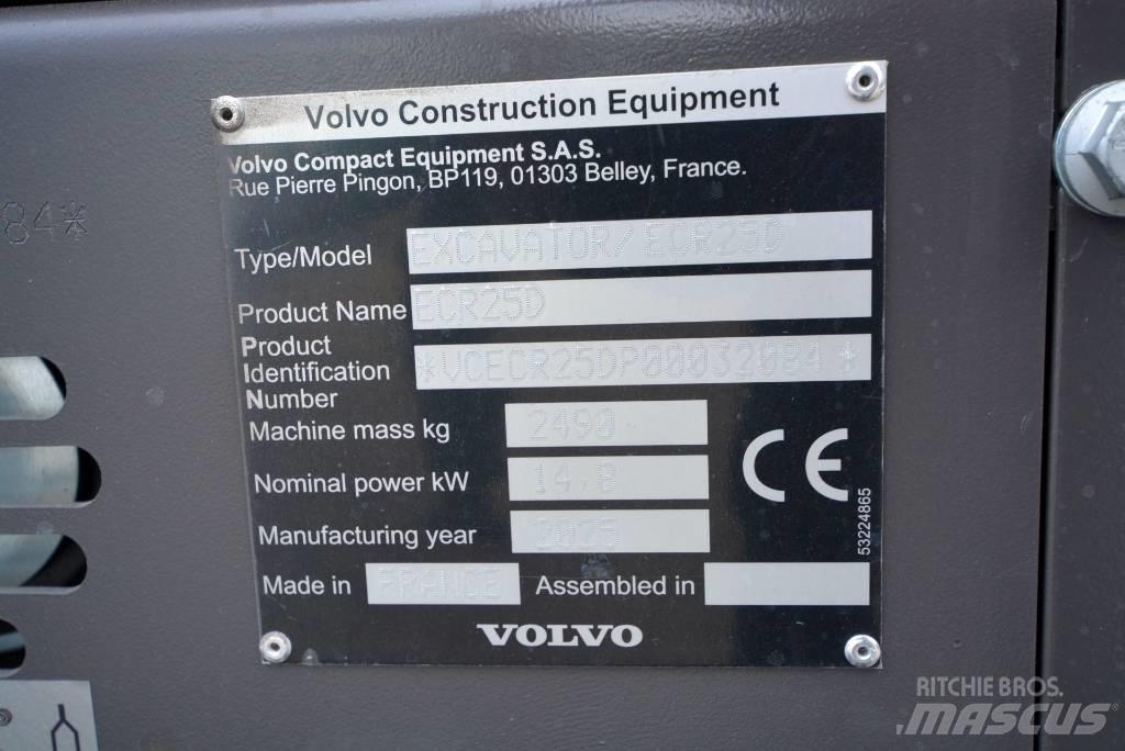Volvo ECR 25 D Mini excavators < 7t