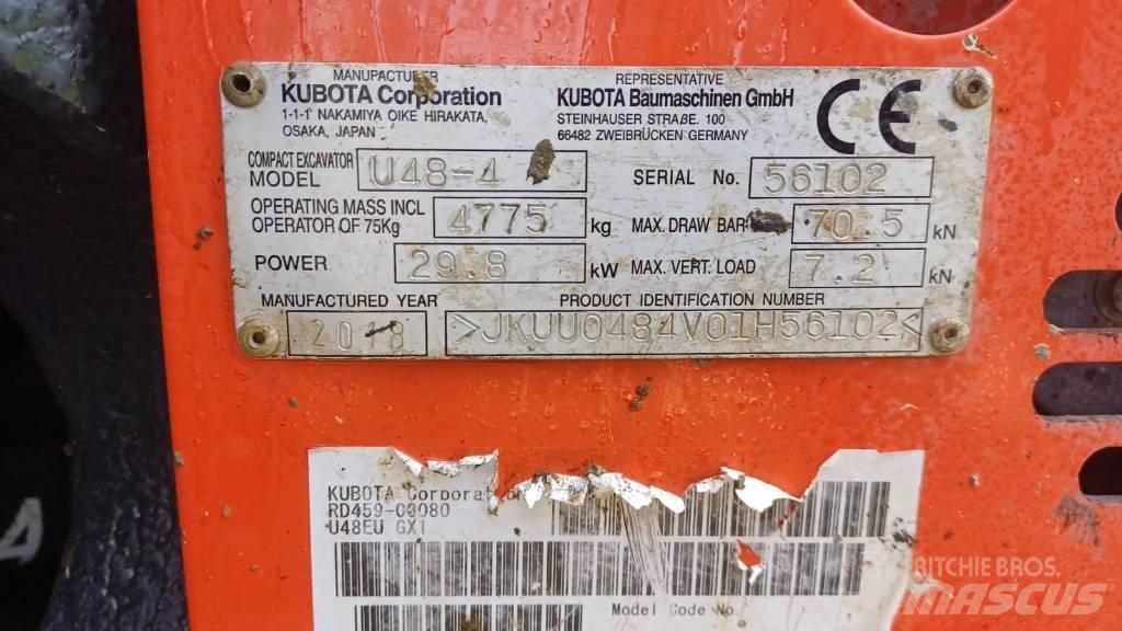 Kubota U 48-4 Mini excavators < 7t