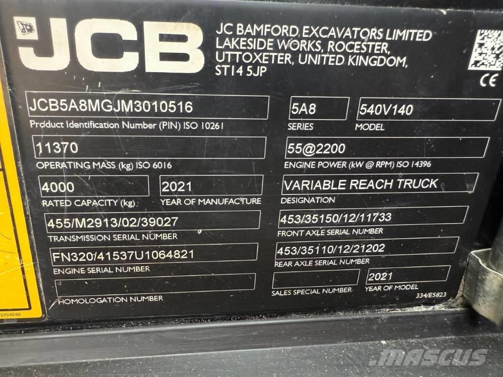 JCB 540-140 Telescopic handlers