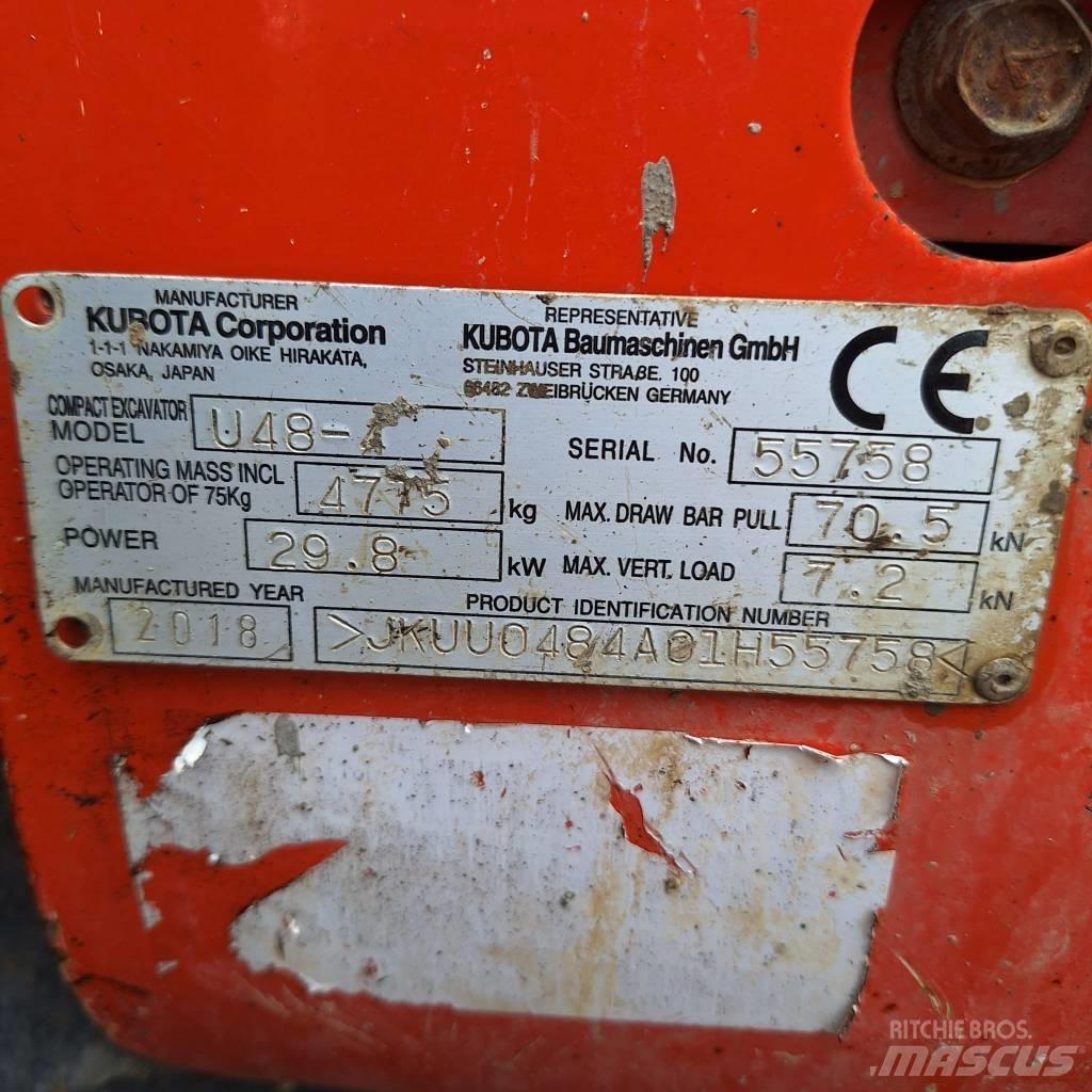 Kubota U 48-4 Mini excavators < 7t