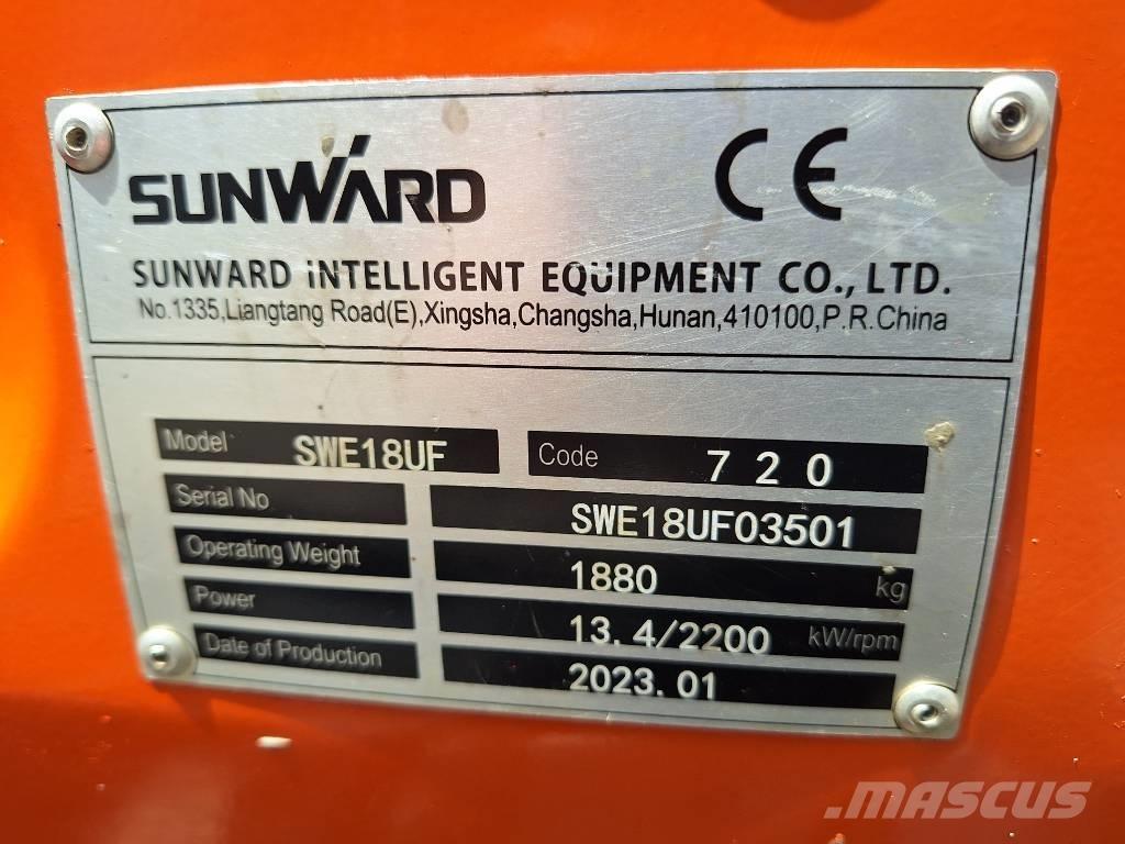 Sunward SWE 18 UF Mini excavators < 7t