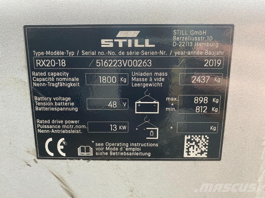 Still RX20-18 Electric forklift trucks