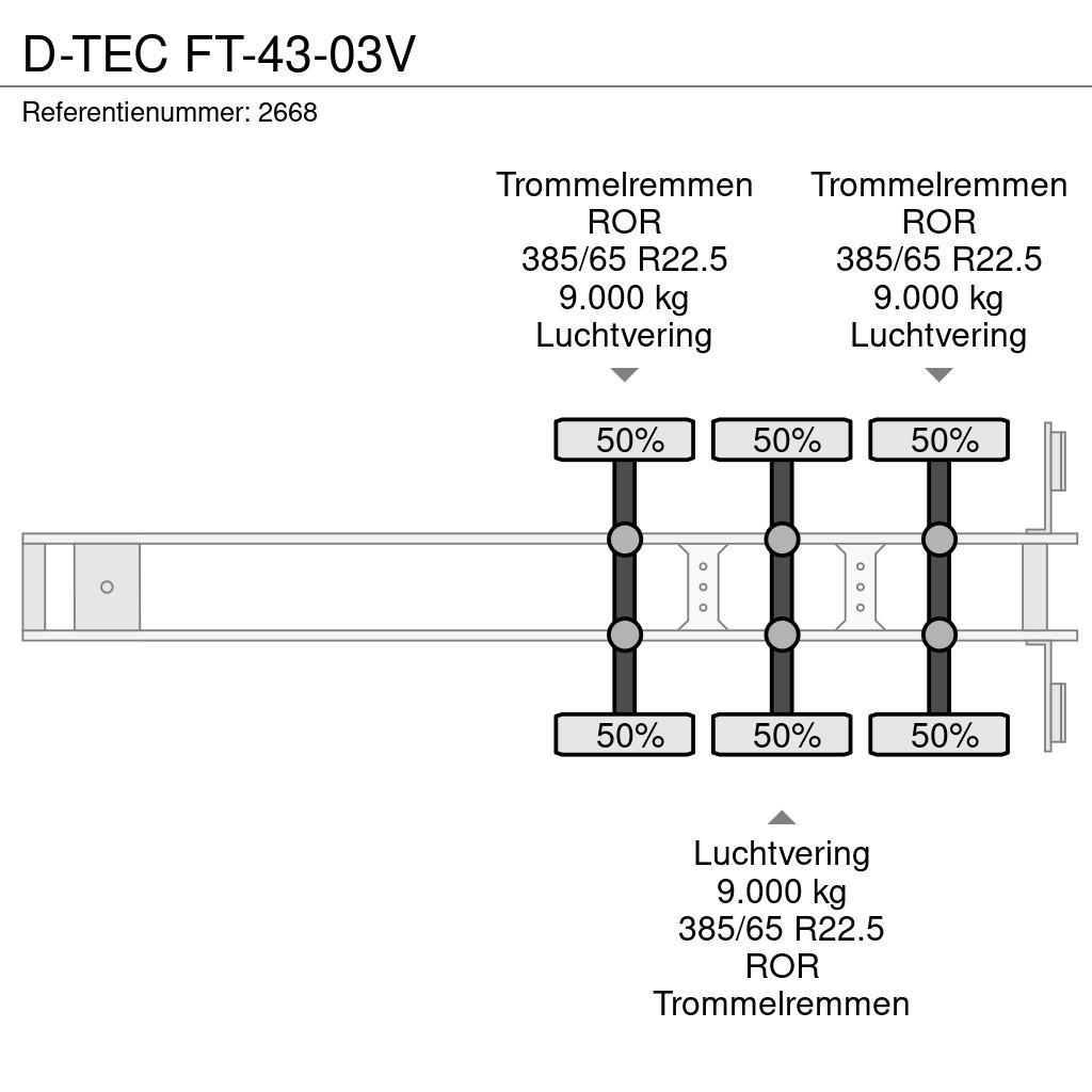 D-tec FT-43-03V Skeletal semi-trailers