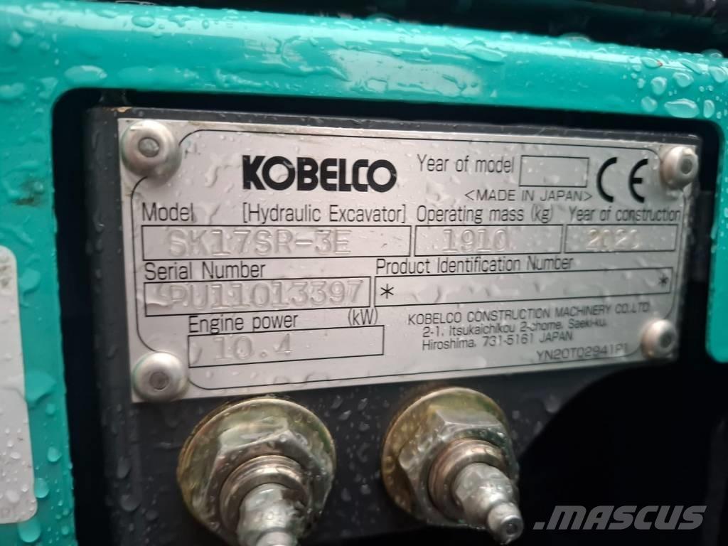 Kobelco SK 17 SR-3E Mini excavators < 7t
