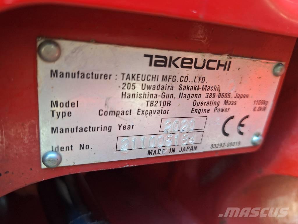 Takeuchi TB 210 R Mini excavators < 7t