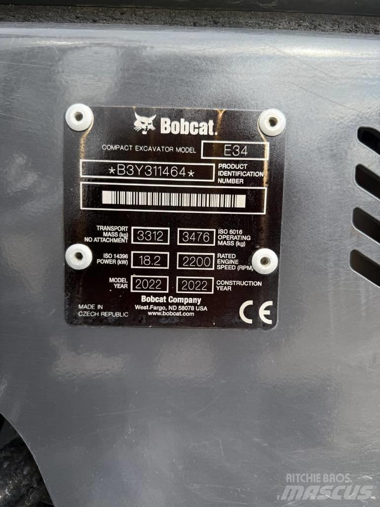 Bobcat E 34 Mini excavators < 7t