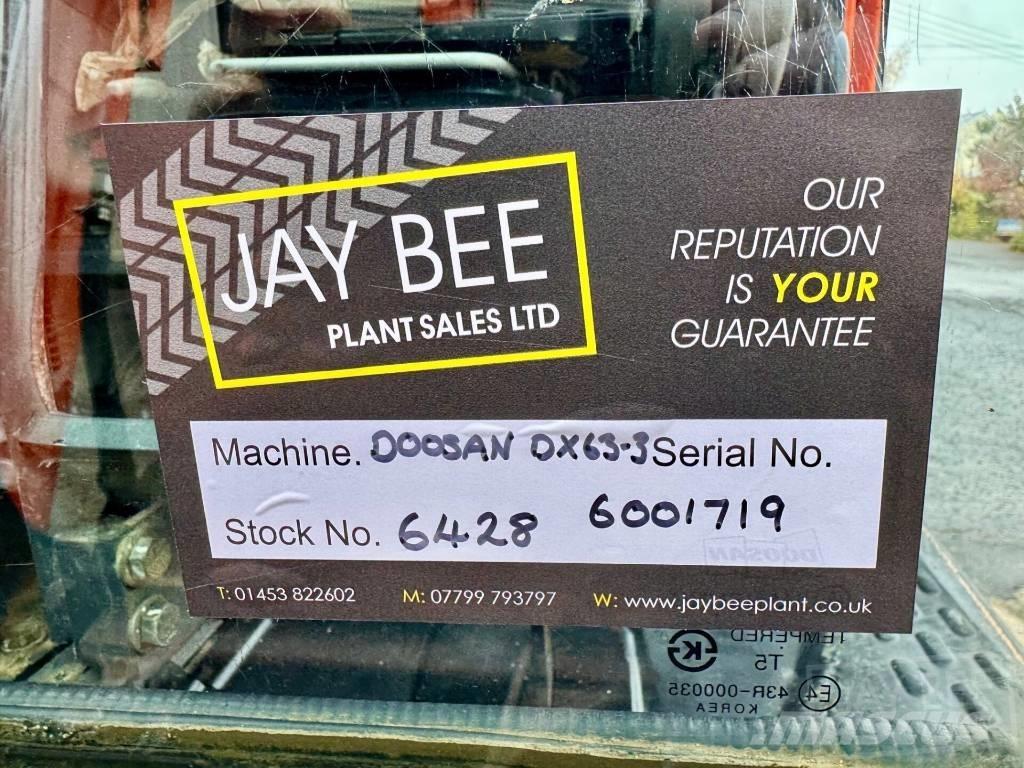 Doosan DX 63 R Mini excavators < 7t