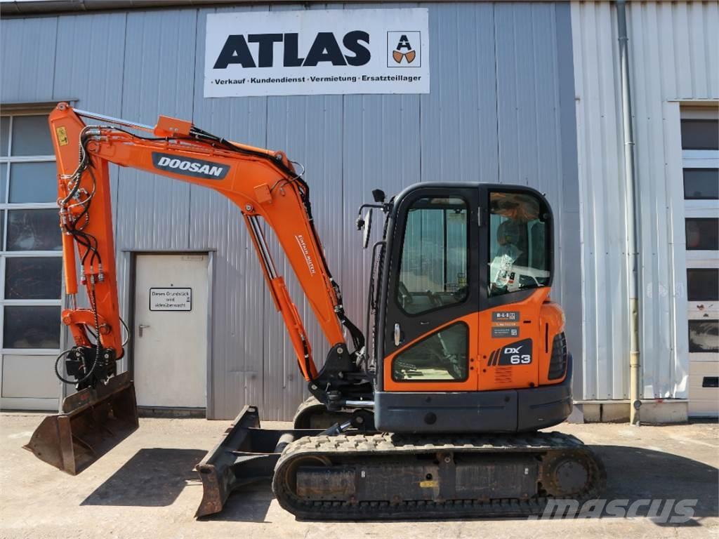 Doosan DX63-3 Mini excavators < 7t