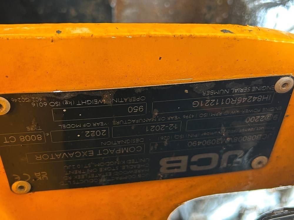 JCB MICRO 8008 Mini excavators < 7t