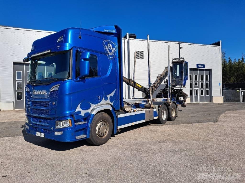 Scania R580B6X4NB Timber trucks