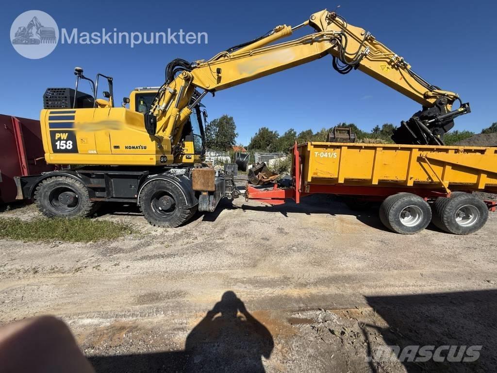Komatsu PW 158 Wheeled excavators